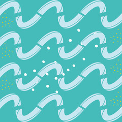 Abstract blue pattern background with brush lines vector design