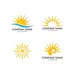sun illustration logo