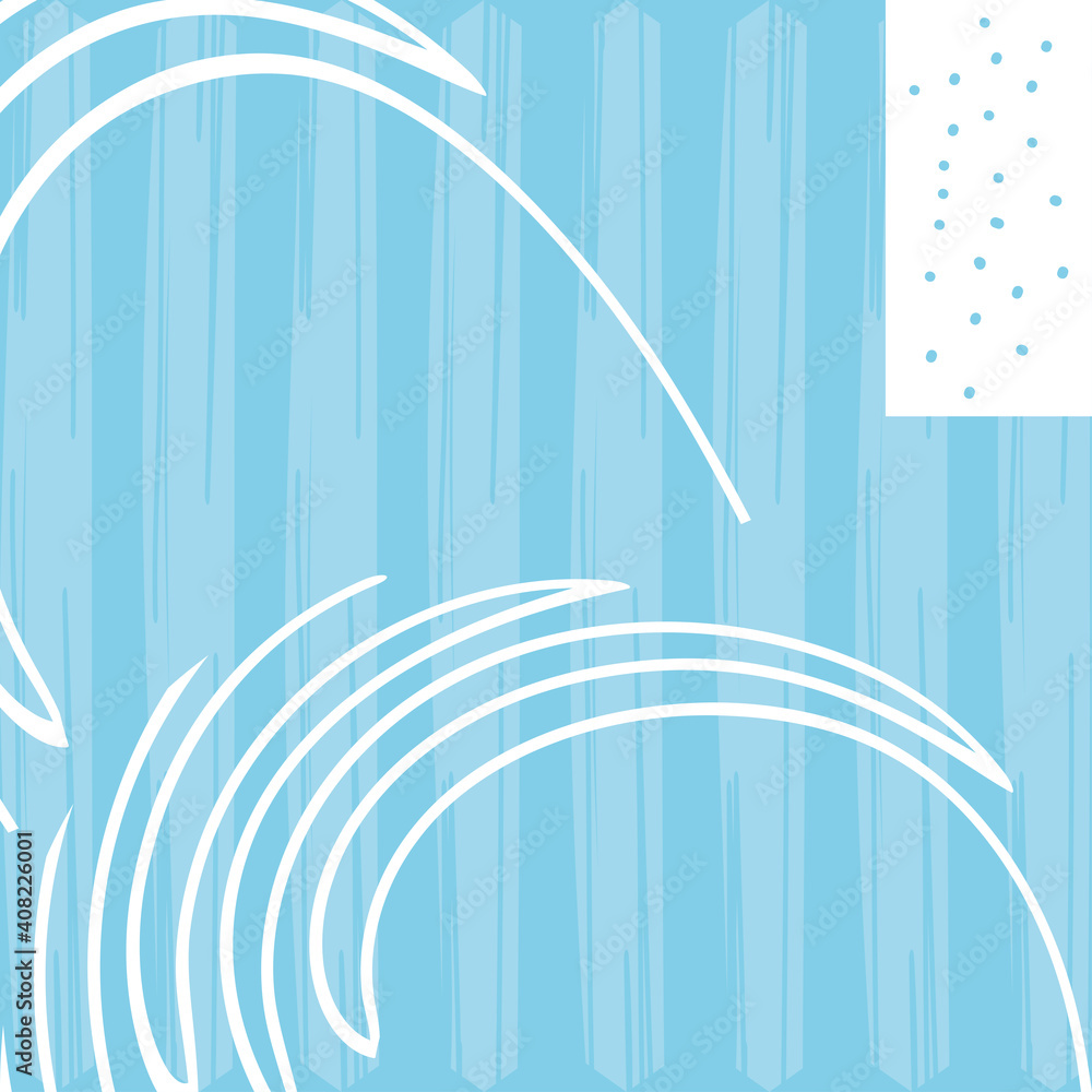 Poster abstract blue and striped pattern background vector design