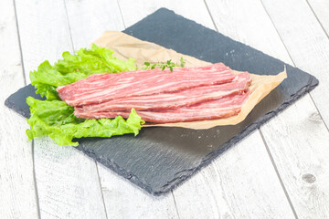 Raw Thick pork steak for cooking