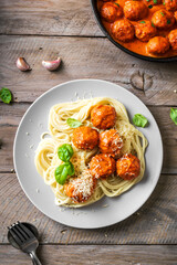 Meatball Spaghetti Pasta