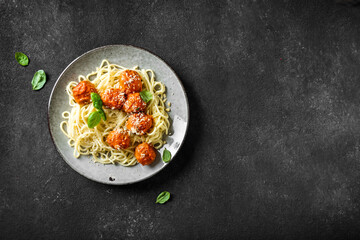 Spaghetti Pasta with Meatballs