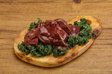 Raw chicken liver for cooking