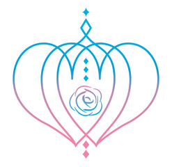 冠のようなハートマーク