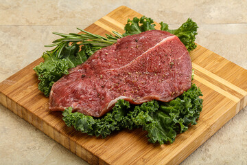 Raw beef steak for grill