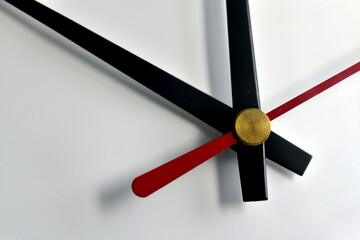 the hands of the clock on the dial