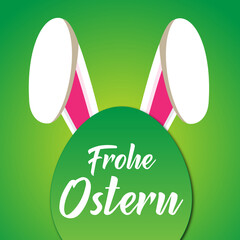 Frohe Ostern, Happy Easter in German language