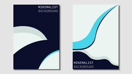 Minimalist design. Set of cover designs for books, magazines, brochures, pamphlets and more. A4 size design. Eps10 vector