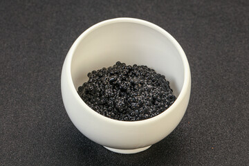 Luxury strugeon fish black caviar