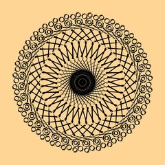 Vintage lace pattern. Hand-drawn abstract background. Decorative retro banner. Can be used for banner, invitation, wedding card, scrapbooking and other purposes. Royal design element.