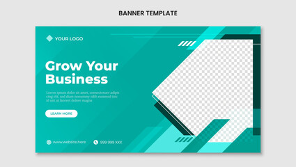 Grow your business web banner template