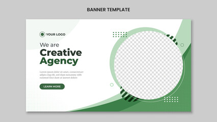Creative agency web banner template