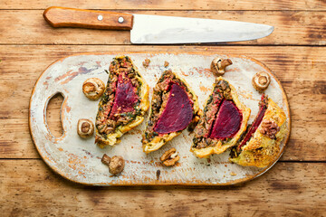 Wellington beet or beet pie