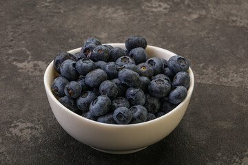 Ripe sweet tasty blueberries heap