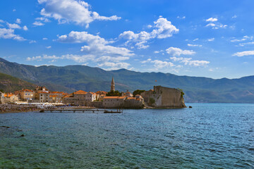 Fototapeta na wymiar Old Town in Budva Montenegro