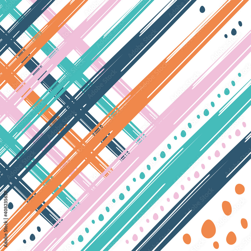 Poster abstract pattern background with lines and points vector design