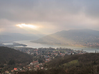 view from the top of the hill