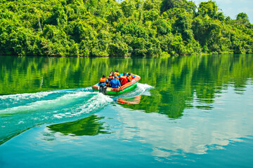 Neyyar dam boting at the lake