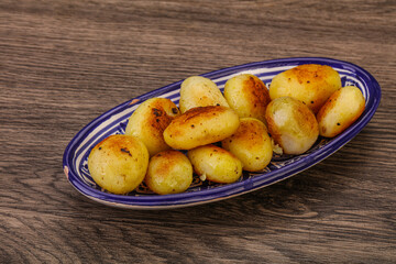 Roasted baby potato in the bowl