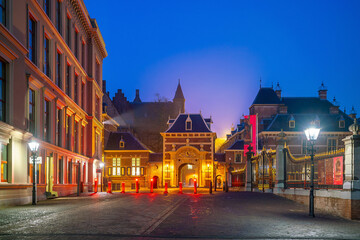Fototapeta na wymiar The Hague cityscape downtown skyline in Netherlands
