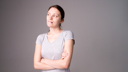 Obraz premium picture of young good-looking teenage girl isolated
