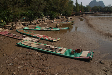 boats on the beach