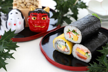 節分　恵方巻き