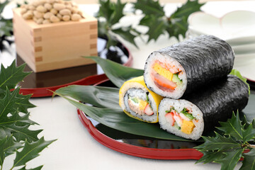 節分　恵方巻き