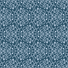 Seamless texture with retro arabic ornament. Vector vintage pattern. Oriental design for textile and cloth
