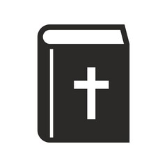 Obraz premium Bible icon. Holy book. Vector icon isolated on white background.