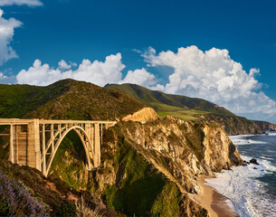 Bixby Creek Bridge on Highway 1, California