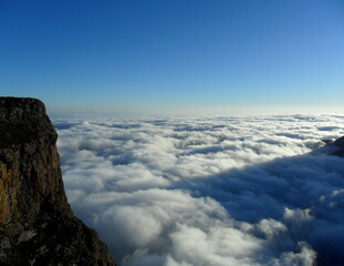 Obraz premium Above the Clouds - Mountain top View