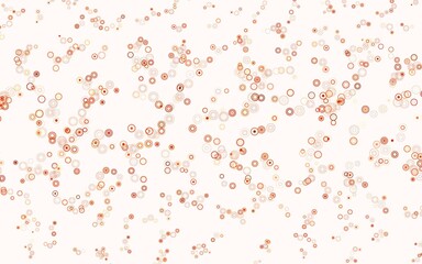 Light Red, Yellow vector backdrop with dots.