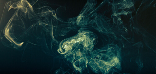 smoke from the incense stick aroma