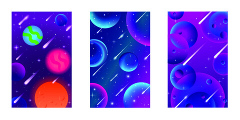 stars on universe  vector background,blue sky 