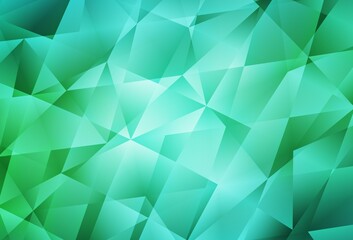 Obraz premium Light Green vector abstract mosaic background.