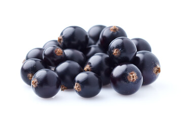 Currant berry in closeup on white background