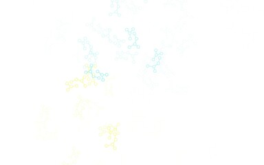 Light Blue, Yellow vector texture with artificial intelligence concept.