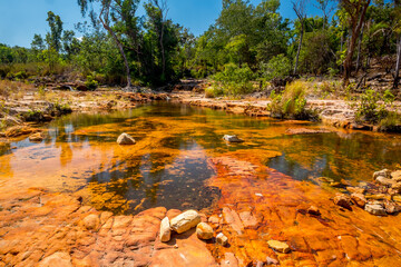 Color of the cascades in Litchfield National Park