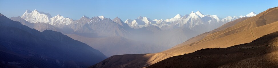 Fototapeta na wymiar hindukush or hindu kush mountain ridge Afghanistan