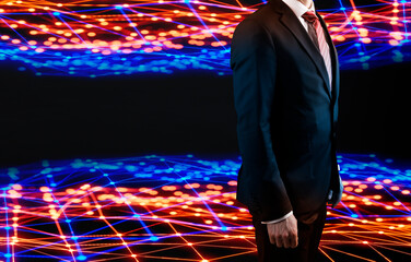 Digital transformation, Concept of digitization of business processes and modern technology.