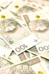 Obraz premium Polish zloty banknotes