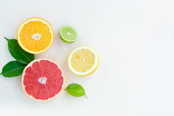 summer citruses background