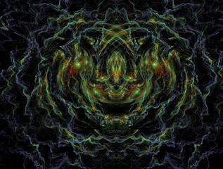 Imaginatory fractal background Image