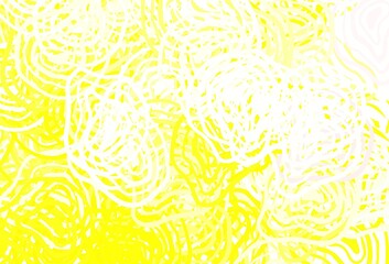 Light Yellow vector background with abstract shapes.