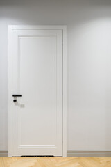 White doors with black handle