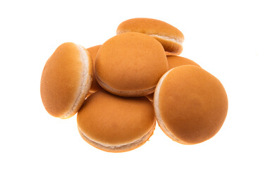 cheeseburger buns isolated