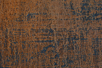 Rusty metal surface texture, metal with traces of weather and rye, weathered aging textured background