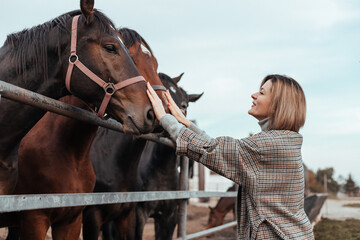 woman with horse