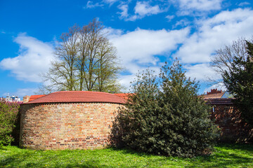Historische Stadtmauer in der Hansestadt Rostock